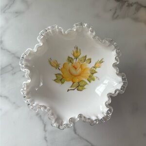 Vintage Glassware Pedestal Dish
